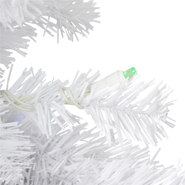 Northlight 30in. Multicolor LED Snow White Christmas Wreath