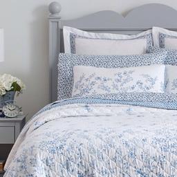 Laura Ashley® Flora 136 Thread Count Reversible Quilt Set