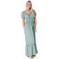 Derek Heart Juniors Smocked Waist Puff Sleeve Maxi Dress - image 4