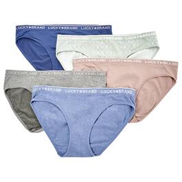 Womens Lucky Brand 5pk. Seamless Bikini Panties LVD01575BV