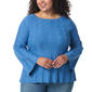 Plus Size Gloria Vanderbilt Maren Cable Sweater - image 1