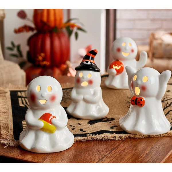 Set of 4 Mr. Halloween Ghost Figures - image 