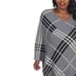 Plus Size White Mark Dakota Poncho - Grey/Beige - image 3