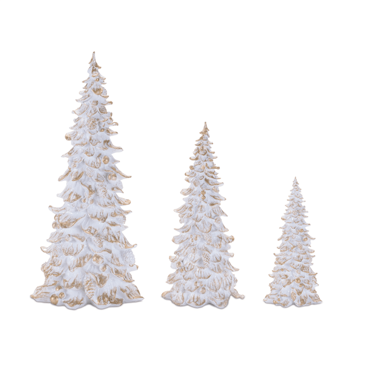 Melrose Embossed Christmas Tree - Set of 3