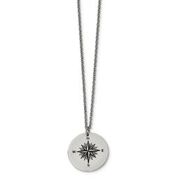 Mens Gentlemen's Classics(tm) Those Who Wander Compass Necklace