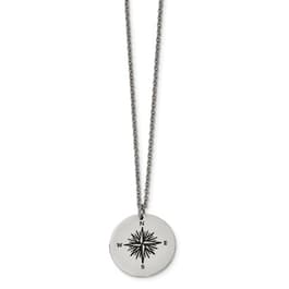 Mens Gentlemen's Classics&#40;tm&#41; Those Who Wander Compass Necklace