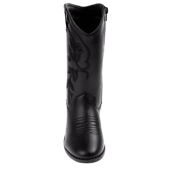 Big Girls Kensie Girl Zip-Up Cowgirl Boots