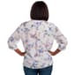 Plus Size Zac & Rachel 3/4 Roll Tab Sleeve Floral Blouse - image 2