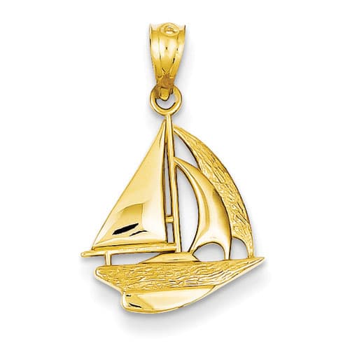Gold Classics&#40;tm&#41; 14k. Sailboat Pendant - image 