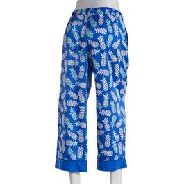 Plus Size MUK LUKS&#174; Wide Leg Pineapple Capri Pajama Pants