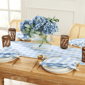 Threadmade Knotted Gingham Table Runner &amp; Napkins - Set of 4 - image 2