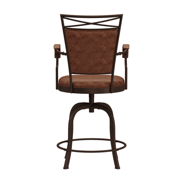 HH2 Home Bridgetown Tilt Base Metal Counter Height Swivel Stool