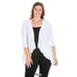 Plus Size 24/7 Comfort Apparel Elbow Sleeve Open Cardigan - image 8