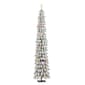 Puleo International 7ft. Pre-Lit Flocked Pencil Christmas Tree - image 1