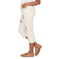 Petite Alfred Dunner Beachcomber Floral Cross Stitch Capris - image 4
