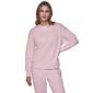 Womens DKNY Sport Fleece Logo Patch Crew Neck Drop Shoulder Pull - image 1