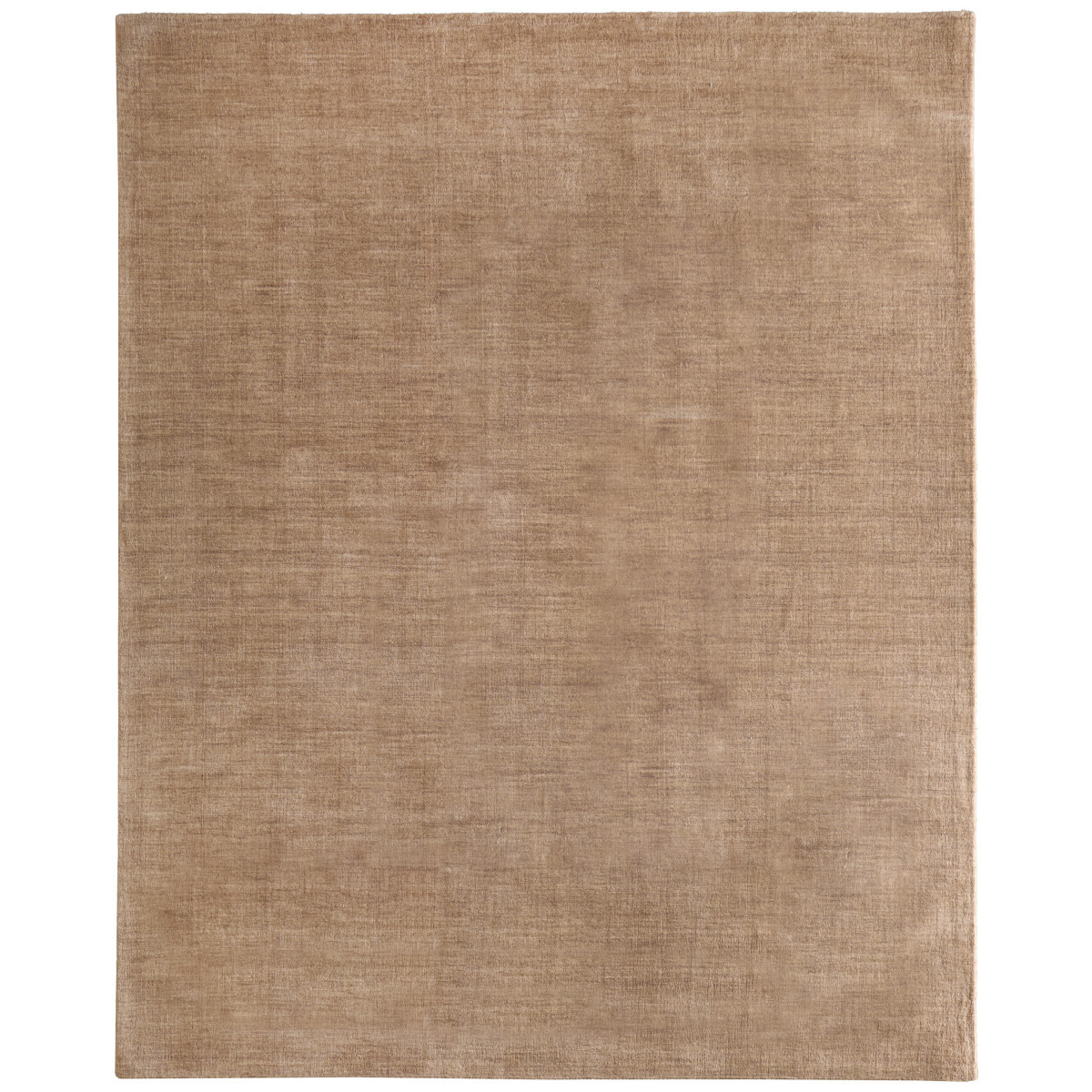 HomeRoots Tan Wool Hand Woven Accent Rug