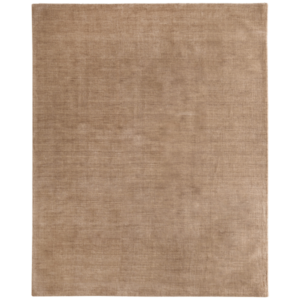 HomeRoots Tan Wool Hand Woven Accent Rug