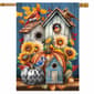Briarwood Lane Fall Feathered Friends House Flag - image 1