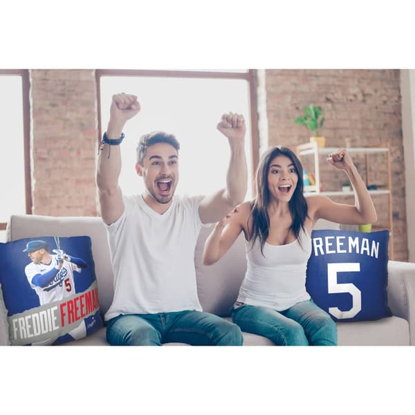 Northwest Los Angeles Dodgers 5 Freddie Freeman Throw Pillow