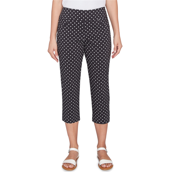 Women's Polka Dot Print Capri - image 