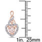 Gemstone Classics™ 10kt. Rose Gold Heart-Shaped Earrings - image 3