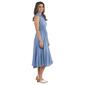 Womens Premise Sleeveless Collared Button Front Gore A-Line Dress - image 4
