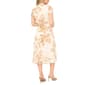 Petite MSK Short Sleeve Floral Chiffon Pintuck Midi Dress - image 2