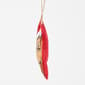 Jim Shore Grinch Felt Max in Santa Hat Christmas Ornament - image 2