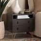 Baxton Studio Glover Dark Brown Finished Wood 2-Drawer Nightstand - image 7