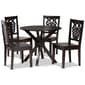 Baxton Studio Liese Dark Brown Finished Wood 5pc. Dining Set - image 1