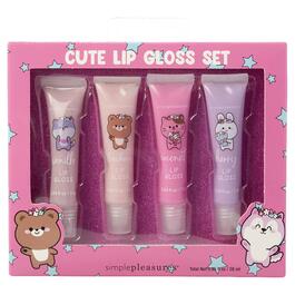 Girls Simple Pleasures&#40;R&#41; 4pc. Cute Critters Lip Gloss Set