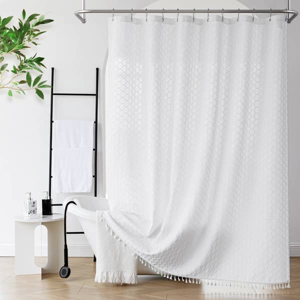 Awesome Home Diamond Tassel Shower Curtain
