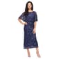 Womens SLNY Blouson Sequin Mesh Tea Length Midi Dress - image 1