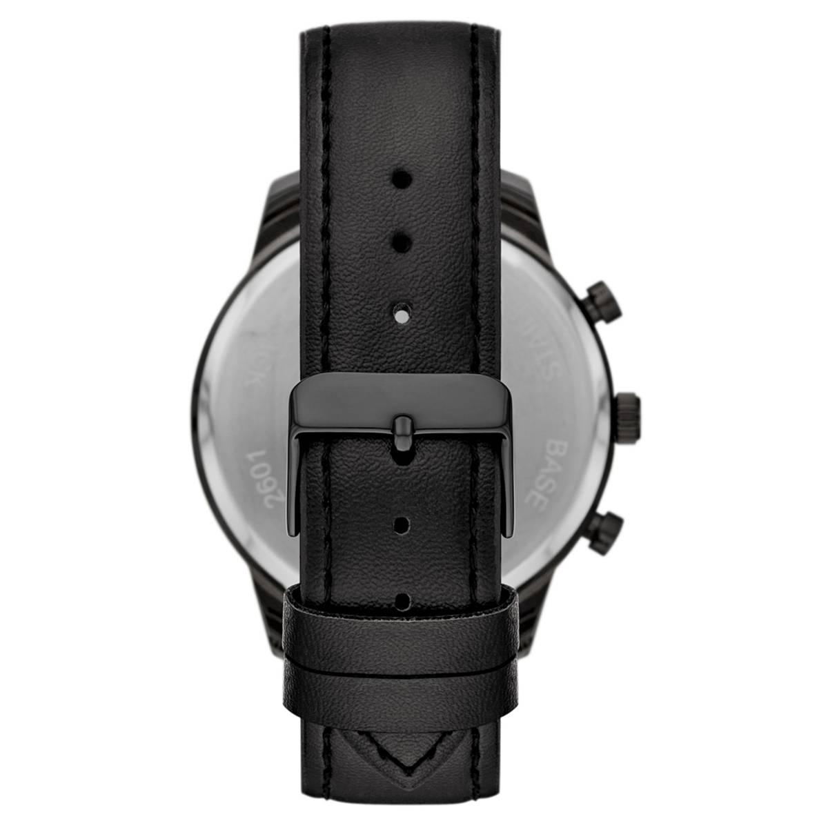 Mens Folio Black Dial Watch & Bracelet Set - FMDFL6090