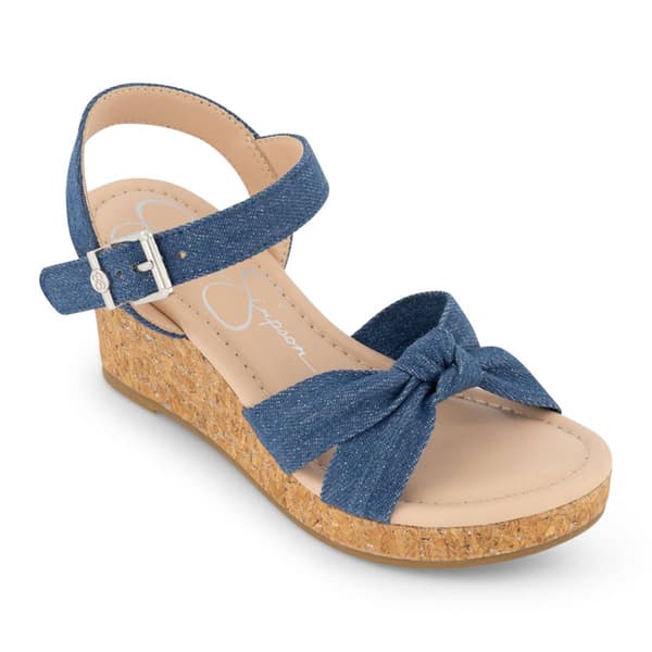 Big Girls Jessica Simpson Asha Knot Wedge Sandals - image 