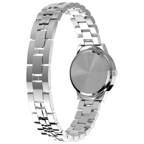 Womens Timex® Silver-Tone Mother of Pearl Dial Watch - TW2Y38400J