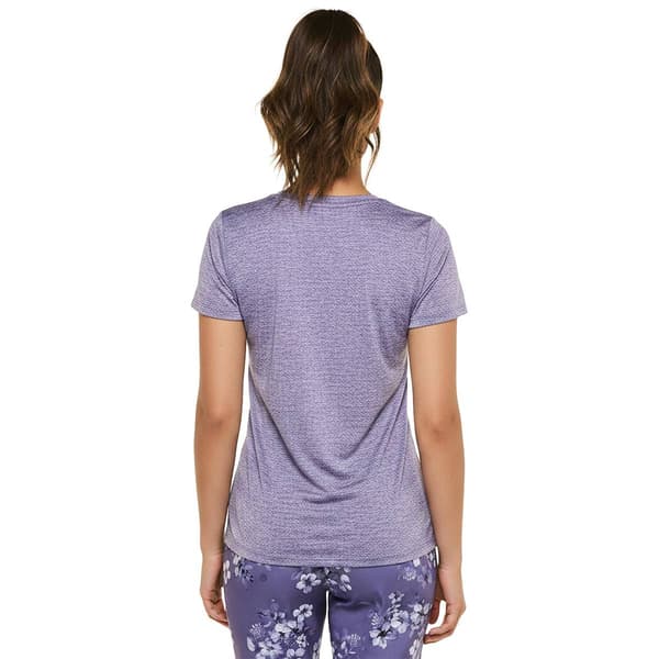 Womens Starting Point® Short Sleeve Performance Crew-Mulled Grape