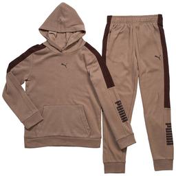 Boys (8-20) Puma(R) Hoodie & Joggers Set - Mouse Grey
