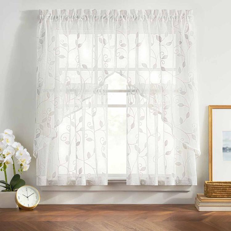 Chatham Embroidered Sheer Tier Curtain