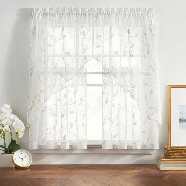 Chatham Embroidered Sheer Tier Curtain - image 