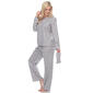 Womens White Mark Dotted Long Sleeve 3pc. Pajama Set - image 2