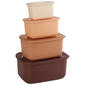 Gourmet Kitchen 4pc. Rectangular Honeycomb Bowl Set with Lids - image 1