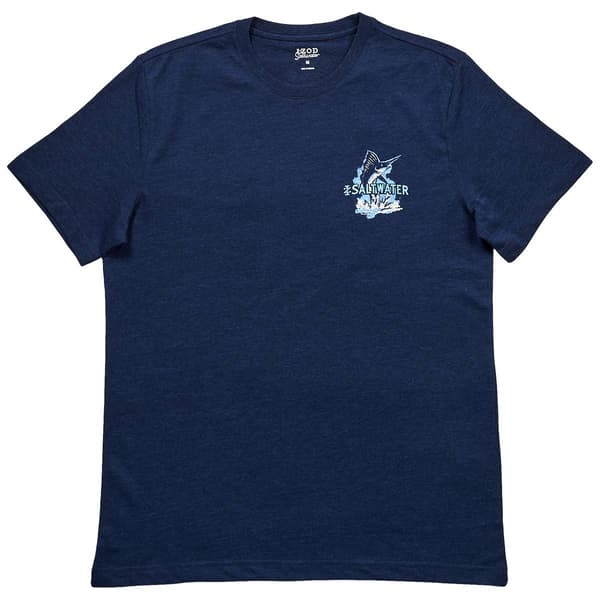 Mens IZOD&#40;R&#41; Sail Team Fish Short Sleeve Tee - image 