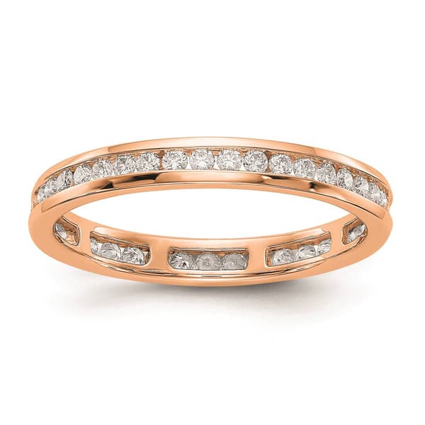 Pure Fire 14kt. Rose Gold Lab Grown Eternity Band