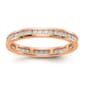 Pure Fire 14kt. Rose Gold Lab Grown Eternity Band - image 2