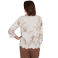 Womens Alfred Dunner Spice Market Scallop Edge Floral Blouse - image 2