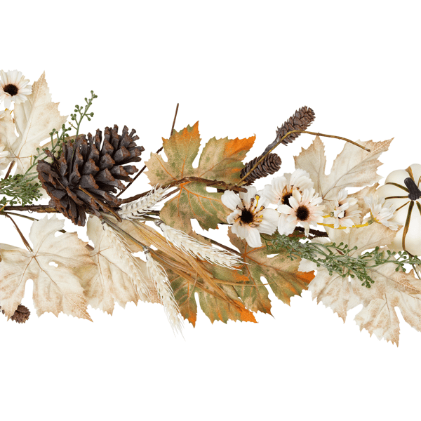 Northlight 5ft. Pumpkin & Pinecone Fall Harvest Garland