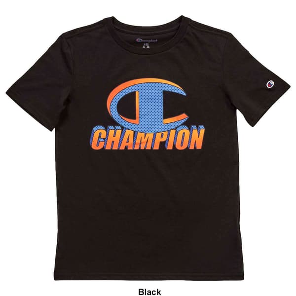 Boys &#40;8-20&#41; Champion&#174; Dotted Big C Logo Short Sleeve Tee