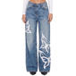 Juniors YMI(R) Joey Baggy Fit Butterfly Wide Leg Jeans - image 1